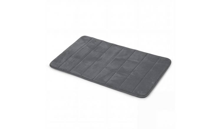 Keplin Memory Foam Non-Slip Bath Mat - 50 x 80cm - Dark Grey