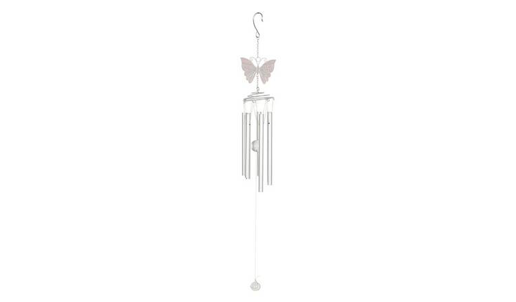Something Different Butterfly Windchime - White