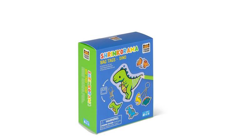 Tiger Tribe Shrinkorama - Bag Tags - Dino 4 Years +