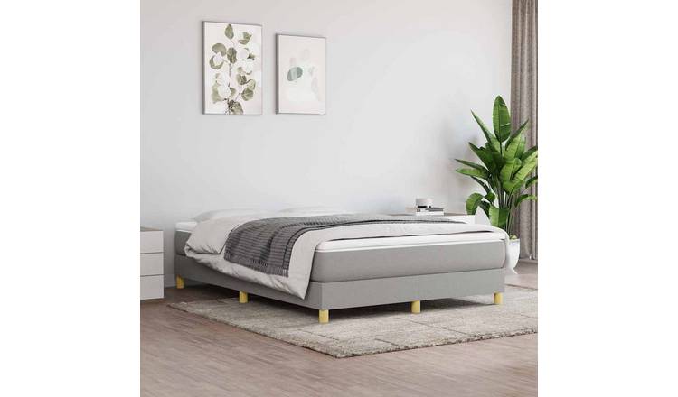 Walplus Solid Pine Single Headboard Bed Frame - Wax Brown