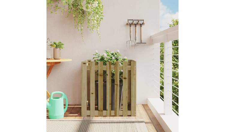 Walplus Wood Garden Planter V3 - 70 x 70 x 70 cm