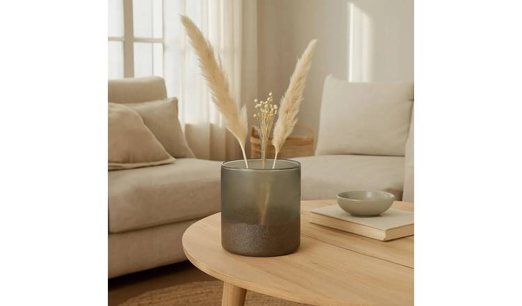 Orsina Chiara Small Effect Vase - Grey Sand