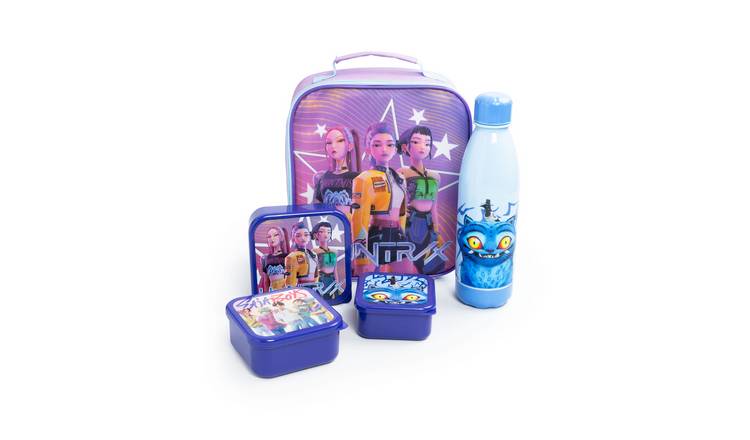 KPop Demon Hunters Kids Girls Lunch Bag Set - Multicoloured