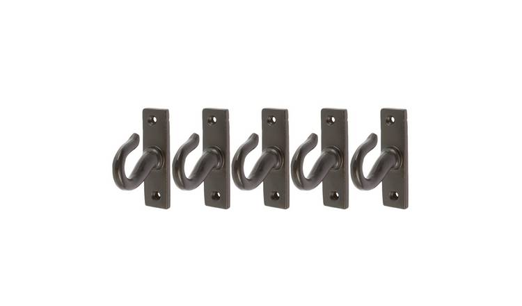 Hammer & Tongs Hanging Hook - Black - Pack of 5