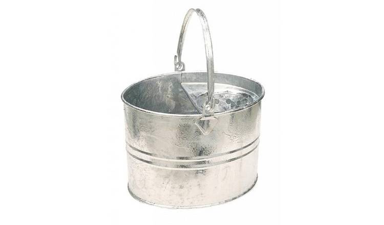 Groundsman Galvanised Mop Bucket - Silver