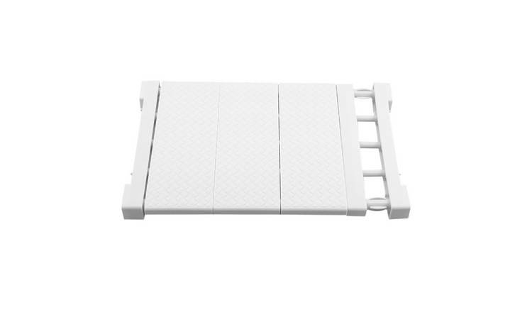 Living and Home Expandable Closet Tension Shelf - White