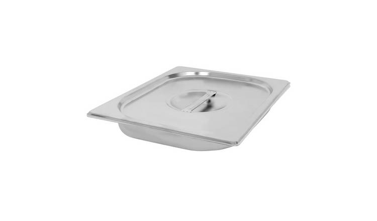 Argon Tableware Steel Gastronorm Container with Lid 1/2 - 1.75L