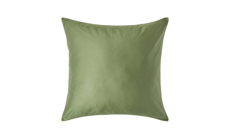Homescapes Organic Egyptian Cotton Pillowcase - 80 x 80 cm - Moss Green