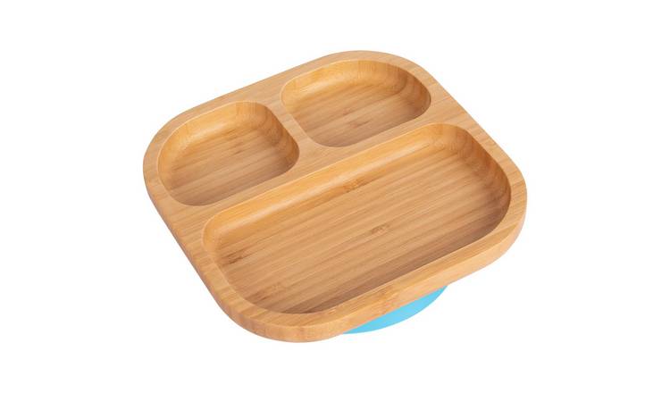 Tiny Dining Children's Bamboo Suction Plate - Blue
