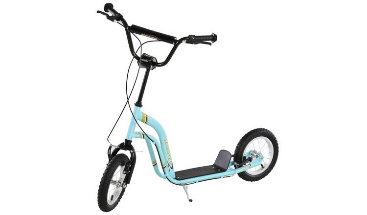 HOMCOM Age 5 Years and Over 85-95cm Adjustable Dual Brake Scooter – Blue