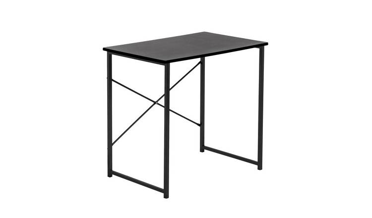Harbour Housewares Wooden Computer Desk - Black