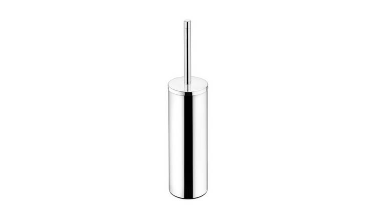 Cosmic Logic Toilet Brush & Holder - Glossy Stainless Steel