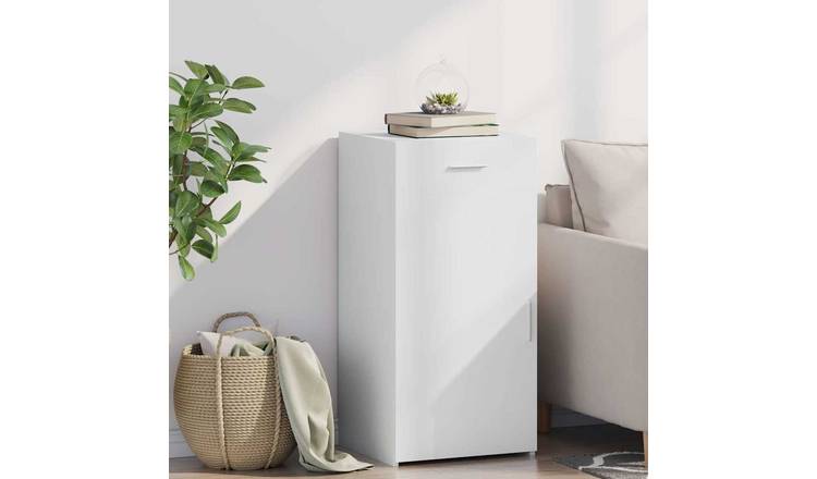 Walplus Engineered Wood Sideboard - White - 45 x 42.5 x 93 cm
