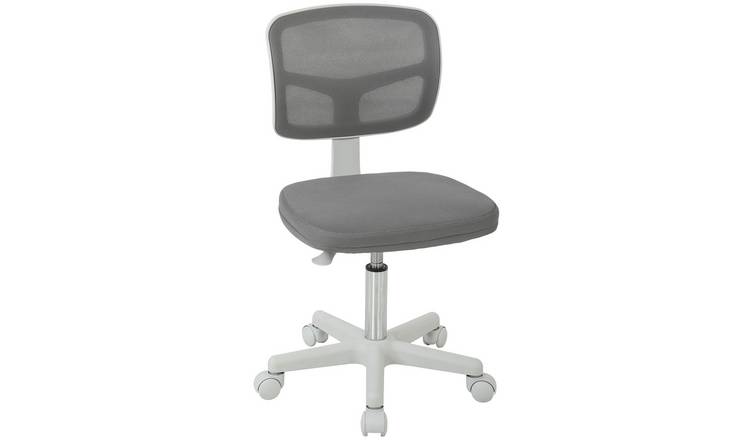 Vinsetto Ergonomic Swivel Mesh Small Office Chair without Arms - Dark Grey