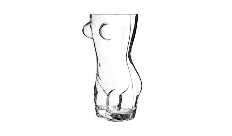 Top 3 Body Shape Torso Novelty Pint Glass - Clear