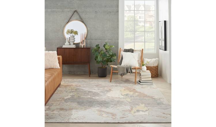 Mega Flooring Grey Handmade Abstract Rug - 168 x 226cm