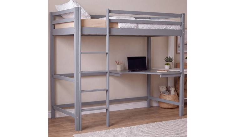 Vida Designs Sydney Bunk Bed With Desk - Grey