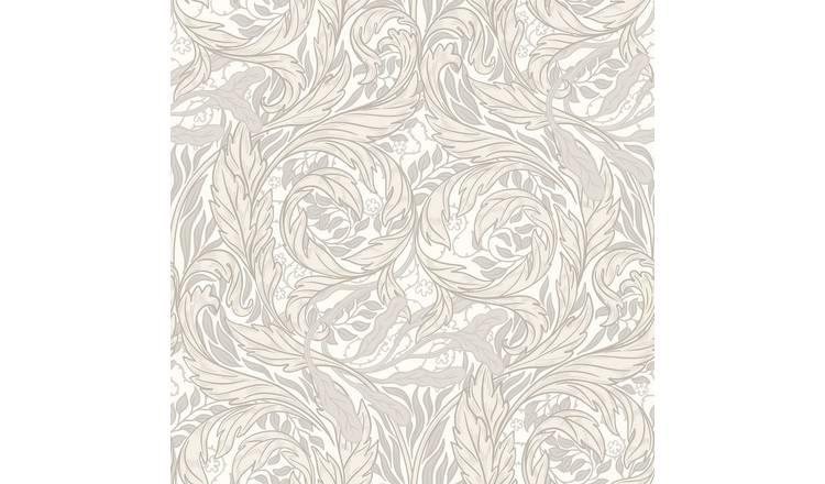 Muriva Vale Leaf Wallpaper - Cream