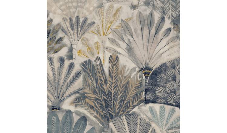 Grandeco Painted Digital Feather 7 Lane Wallpaper Mural - 3.71 x 2.8m