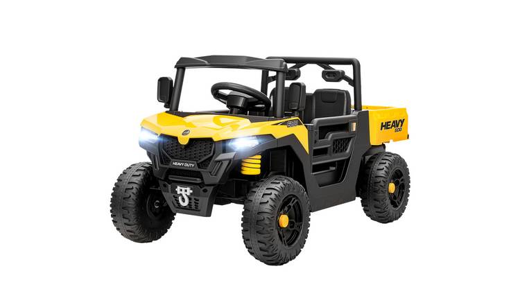 AIYAPLAY 12V 35W 3 to 8 Years Dump Bed Electric Ride On Vehicle – Yellow