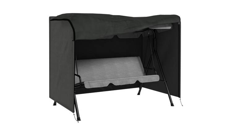 Outsunny 3 Seater Oxford Patio Swing Chair Cover Waterproof - Dark Grey