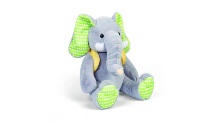 Bigjigs Toys Large Elephant Plush Toy - Birth +