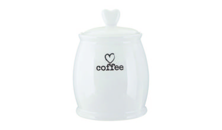 Orsina Charm Dolomite Coffee Canister – White