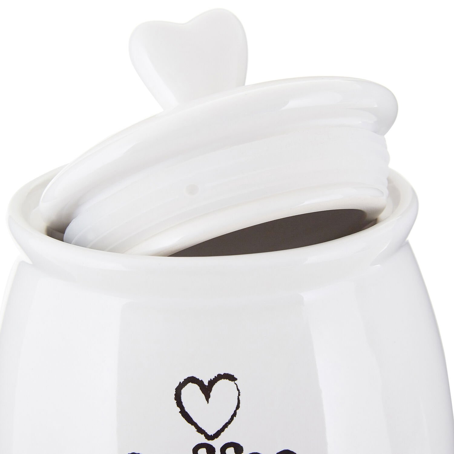 Orsina Charm Dolomite Coffee Canister – White - Image 2