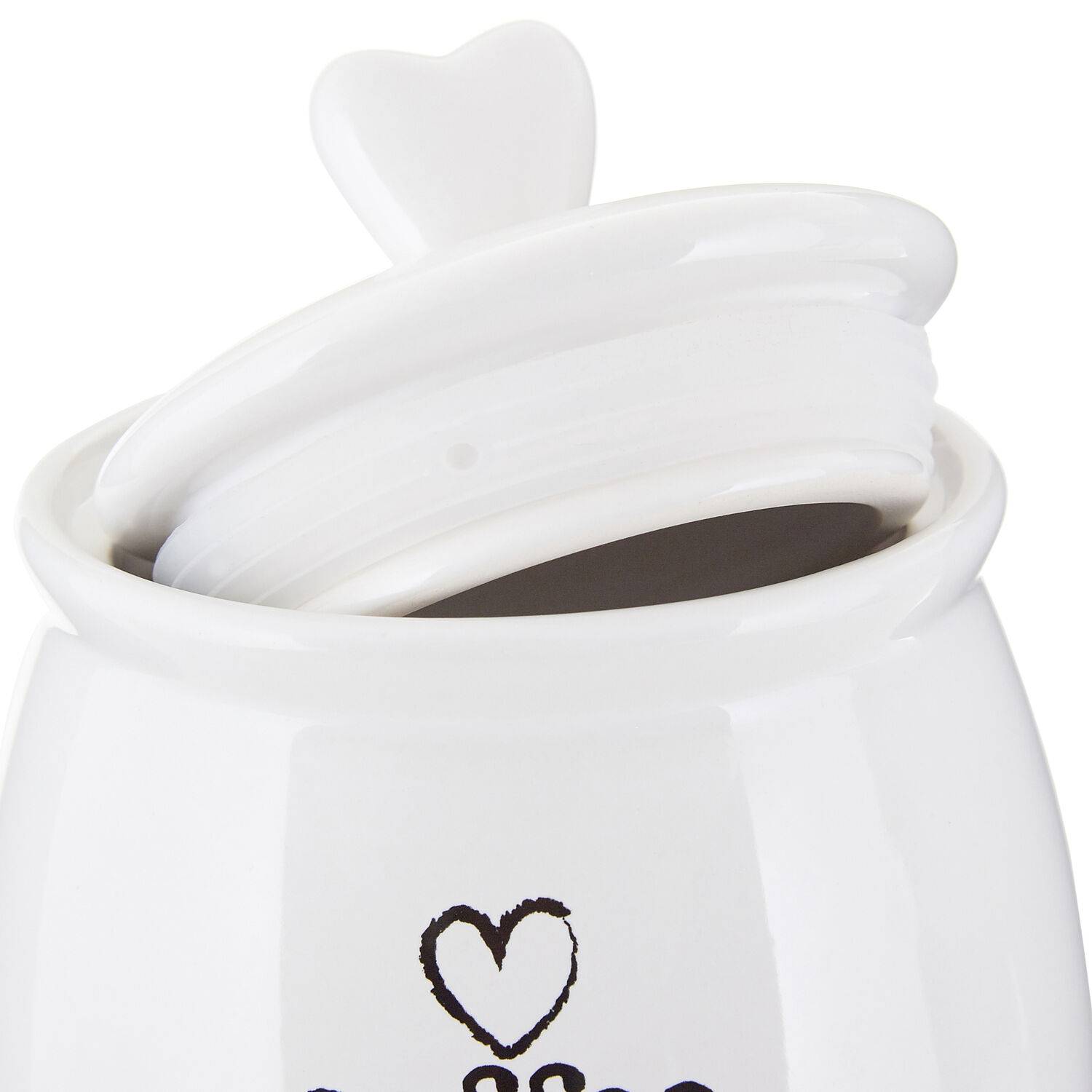 Orsina Charm Dolomite Coffee Canister – White - Image 2