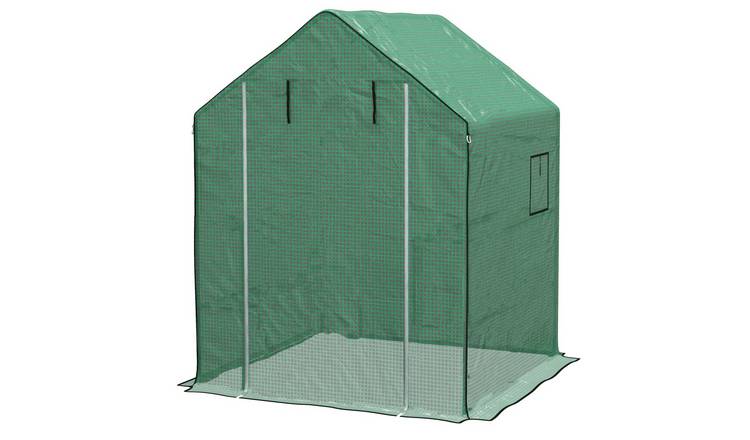 Outsunny PE Roll-up Door Greenhouse Cover – Green