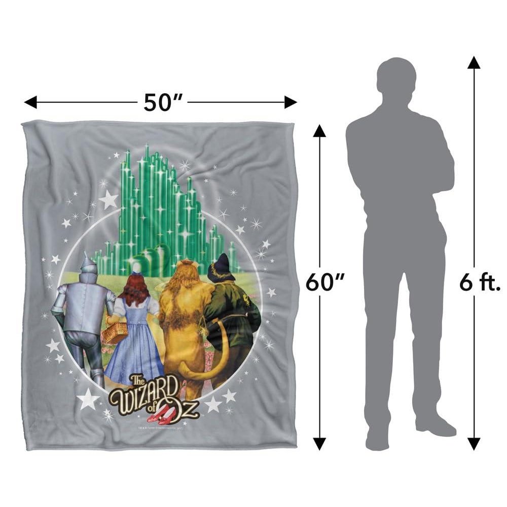 Wizard Of Oz Emerald City Soft Touch Blanket - 152cm x 127cm - Image 4