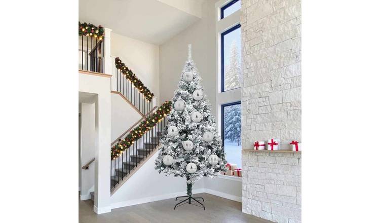 Walplus Pack of 3 Christmas Baubles - Silver - 25 x 25 x 25 cm