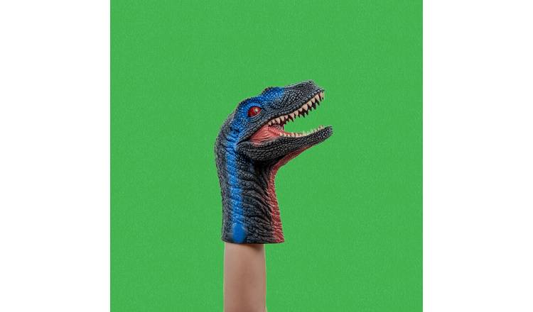 Wild Thingz Hand Puppet Soft Toy - Velociraptor
