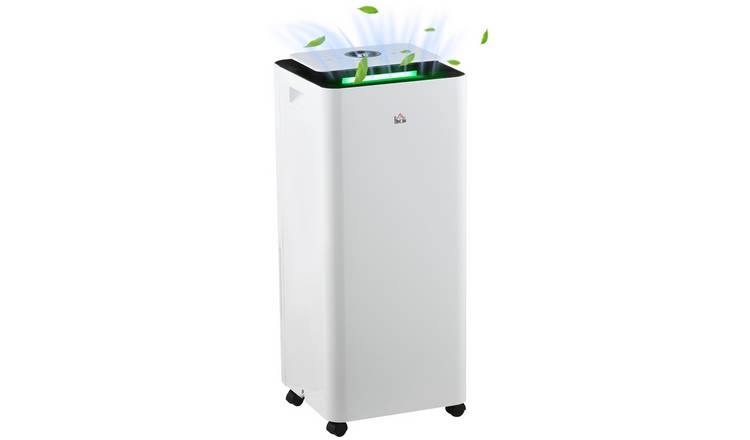 HOMCOM 3500mL Portable Quiet Dehumidifier - White