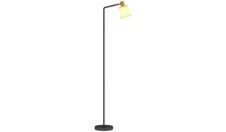 HOMCOM LED Floor Lamp 3-Colour Rotatable Head - Black