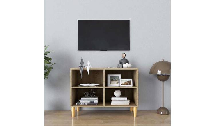 Walplus Engineered Wood TV Cabinet - Sonoma Oak - 69.5 x 30 x 50 cm