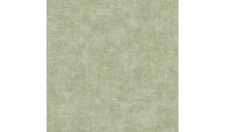 Grandeco Alba Plaster Plain Textured Wallpaper - Sage Green