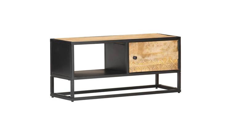 Walplus 1 Door 1 Compartment TV Cabinet - Brown - 90 x 30 x 40 cm