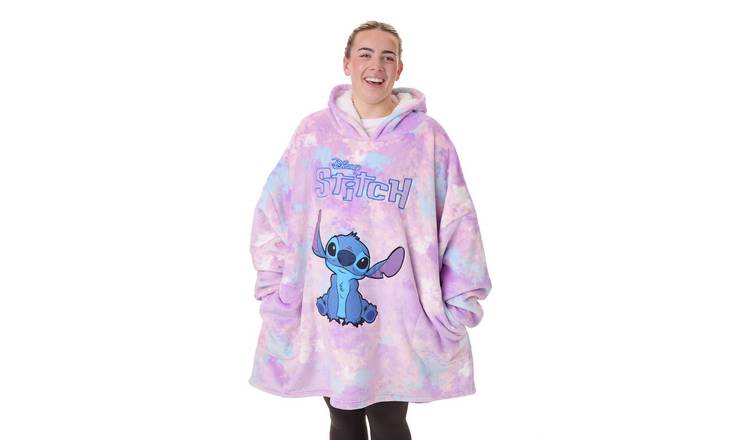 Disney Stitch Adult Womens Blanket Hoodie - Multicoloured
