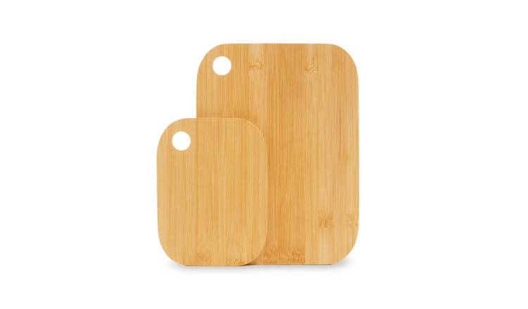 Orsina Dahra Set of 2 Bamboo Cutting and Serving Boards - Natural