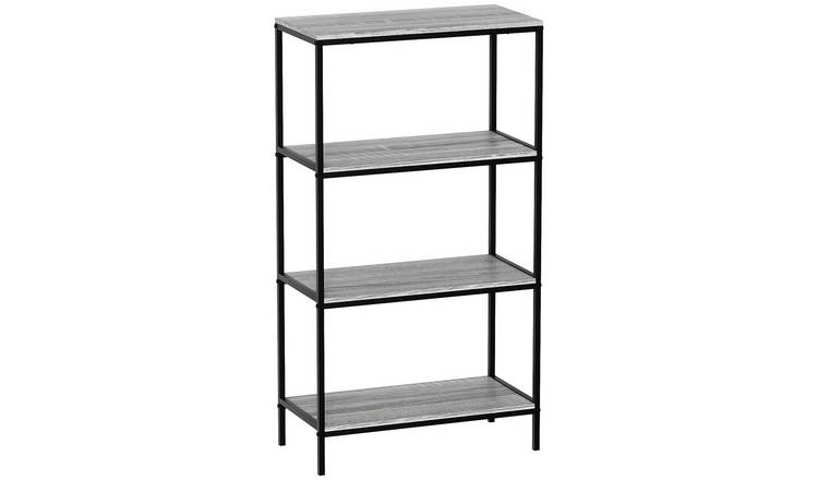Vida Designs Brooklyn 4 Tier Bookcase - Grey