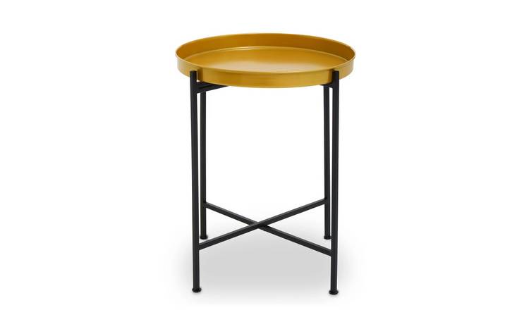 Orsina Hege Metal Side Table – Black