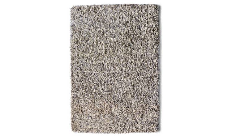 Mega Flooring Grey Shaggy Plain Rug - 200 x 300cm