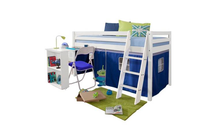 Noa & Nani Kids Cabin Bed Play Desk Tent Underbed Den - Blue