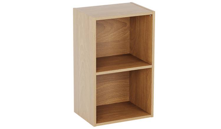 Vida Designs Oxford 2 Tier Cube Bookcase - Oak
