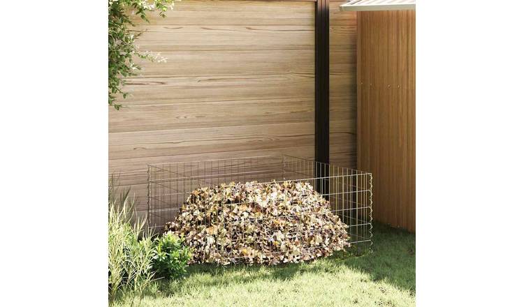 Walplus Iron Square Composter - Silver - 100 x 100 x 50 cm