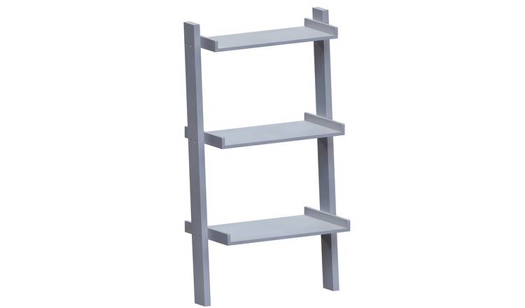 Vida Designs York 3 Tier Ladder Bookcase - Grey