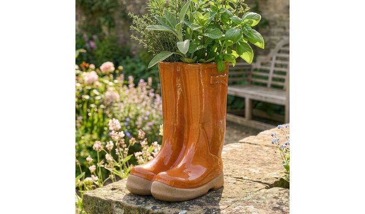 Dibor Large Wellington Planter - Orange