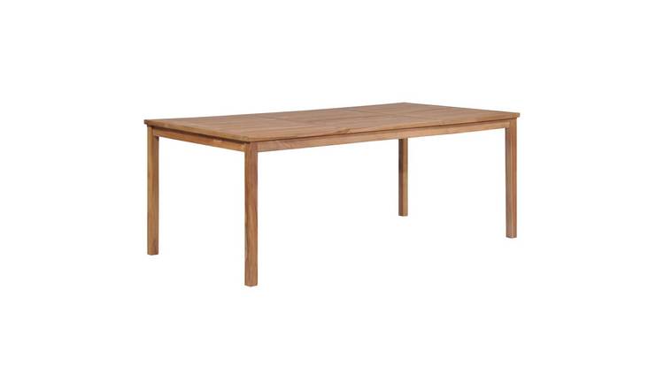 Walplus Teak Wood Dining Table - Brown - 200 x 100 x 77 cm