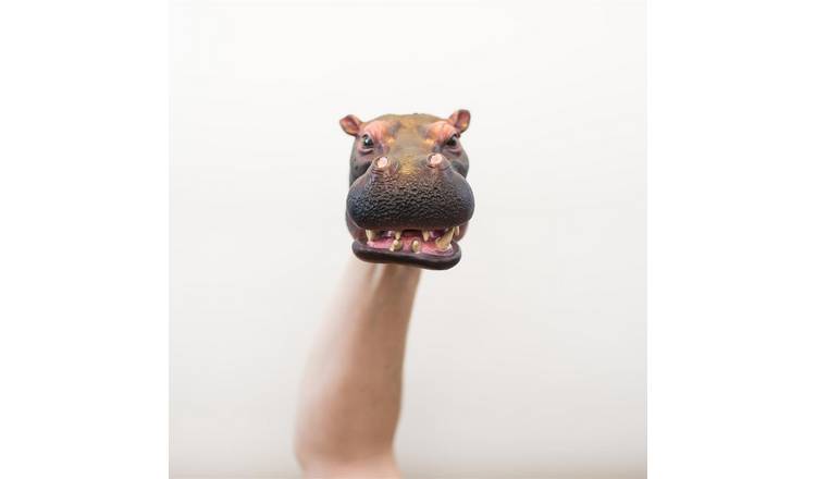 Wild Thingz Hand Puppet Soft Toy - Hippo
